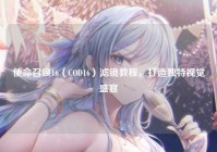 使命召唤16（COD16）滤镜教程，打造独特视觉盛宴