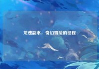 龙魂副本，奇幻冒险的征程