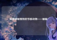 探秘神秘独特的节肢动物——蚰蜒