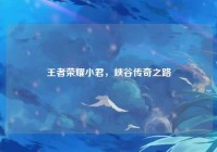 王者荣耀小君，峡谷传奇之路