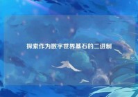 探索作为数字世界基石的二进制