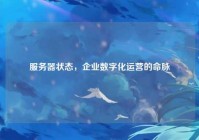 服务器状态，企业数字化运营的命脉