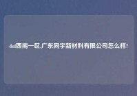 dnf西南一区,广东同宇新材料有限公司怎么样?