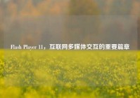 Flash Player 11，互联网多媒体交互的重要篇章