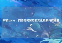 解析EDGNB，网络热词背后的文化现象与情感表达