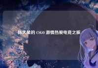 陈大星的 CSGO 激情热爱电竞之旅