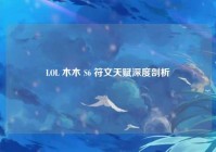 LOL 木木 S6 符文天赋深度剖析