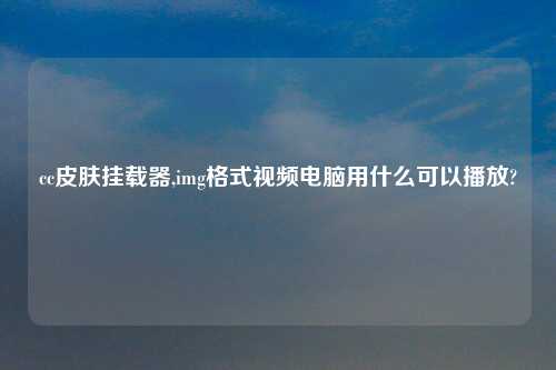 cc皮肤挂载器,img格式look电脑用什么可以播放?