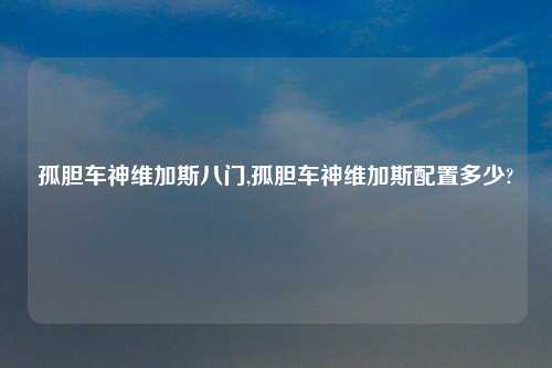 孤胆车神维加斯八门,孤胆车神维加斯配置多少?