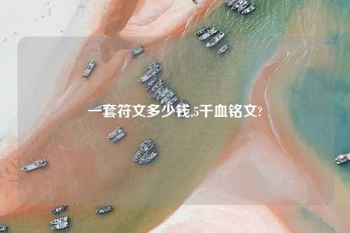 一套符文多少钱,5千血铭文?