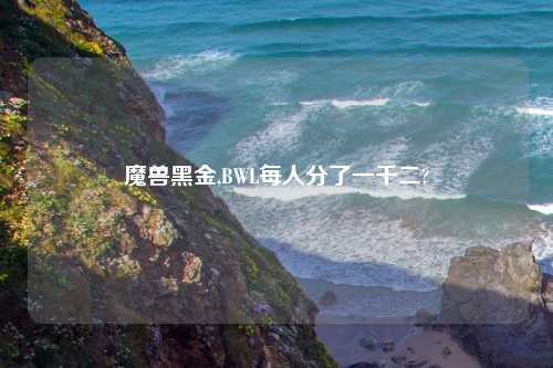 魔兽黑金,BWL每人分了一千二?
