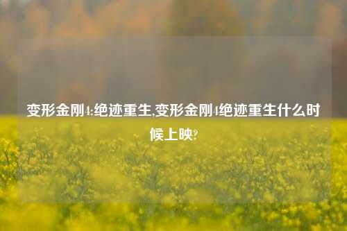 变形金刚4:绝迹重生,变形金刚4绝迹重生什么时候上映?