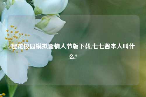 樱花校园模拟器情人节版怎么玩,七七酱本人叫什么?