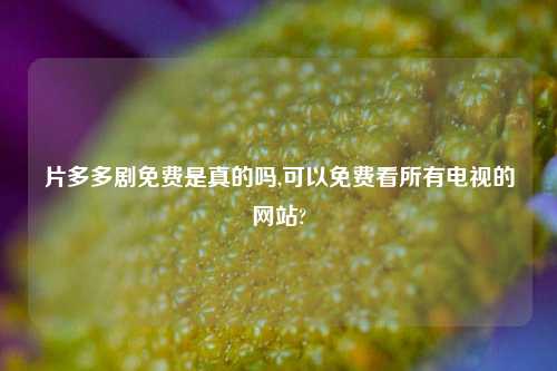 片多多剧免费是真的吗,可以免费看所有电视的网站?