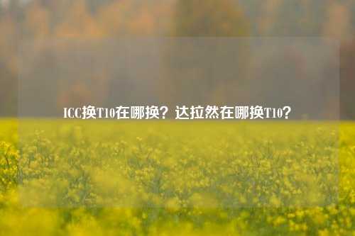 ICC换T10在哪换？达拉然在哪换T10？