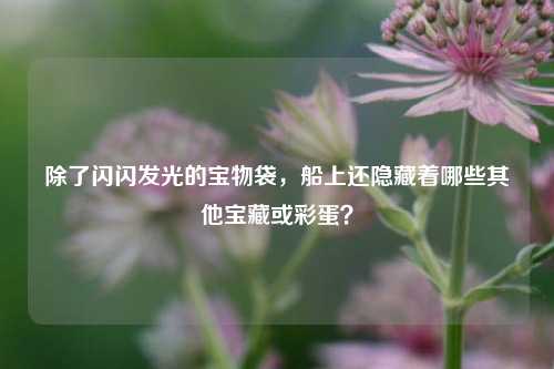 除了闪闪发光的宝物袋，船上还隐藏着哪些其他宝藏或彩蛋？