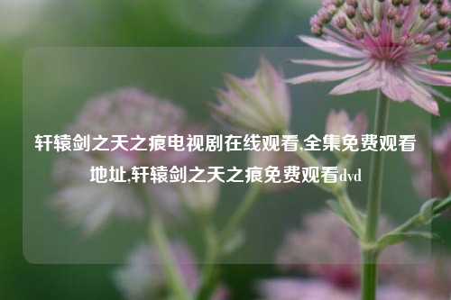 轩辕剑之天之痕电视剧在线观看,全集免费观看地址,轩辕剑之天之痕免费观看dvd