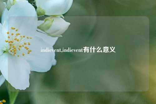 indievent,indievent有什么意义