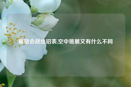 星宿会战出招表,空中施展又有什么不同