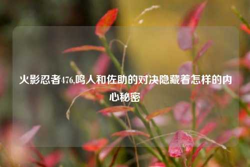 火影忍者476,鸣人和佐助的对决隐藏着怎样的内心秘密