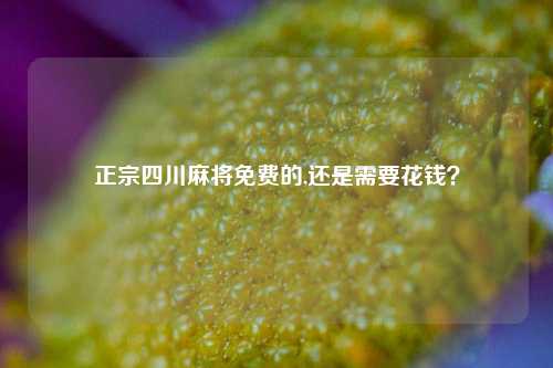 正宗四川麻将免费的,还是需要花钱？