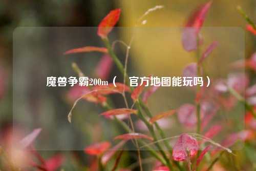 魔兽争霸200m（   官方地图能玩吗）
