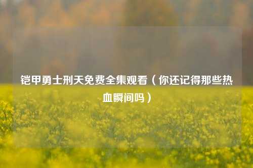 铠甲勇士刑天免费全集观看（你还记得那些热血瞬间吗）