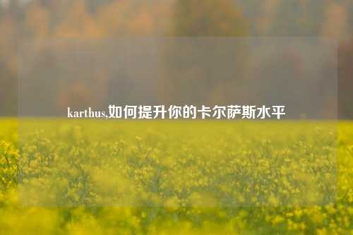 karthus,如何提升你的卡尔萨斯水平