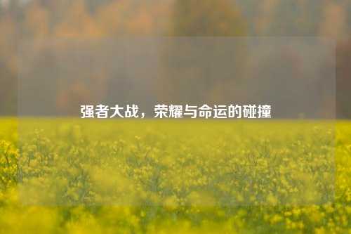 强者大战，荣耀与命运的碰撞
