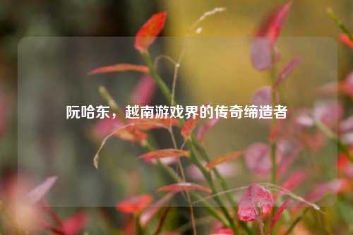 阮哈东，越南游戏界的传奇缔造者