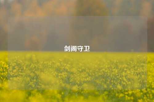剑阁守卫