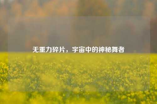 无重力碎片，宇宙中的神秘舞者