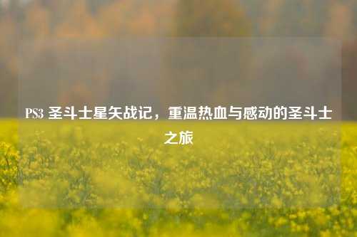 PS3 圣斗士星矢战记，重温热血与感动的圣斗士之旅