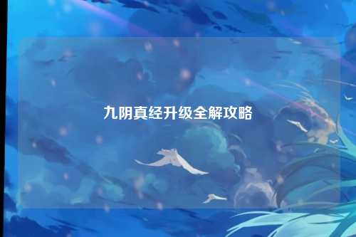 九阴真经升级全解攻略