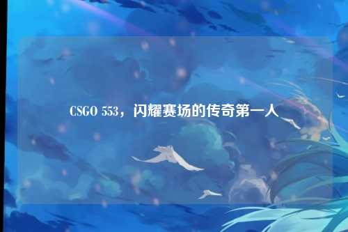 CSGO 553,闪耀赛场的传奇第一人