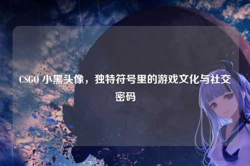 CSGO 小黑头像,独特符号里的游戏文化与社交密码