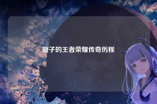 璇子的王者荣耀传奇历程