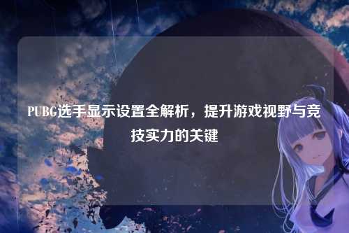 PUBG选手显示设置全解析,提升游戏视野与竞技实力的关键
